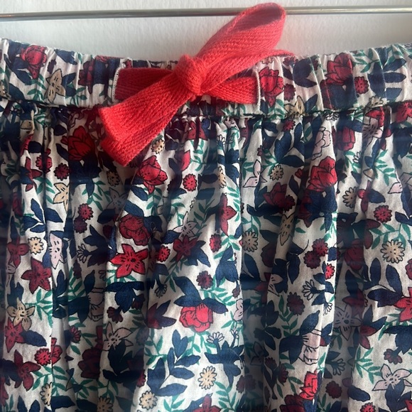 French Monoprix Kids Floral Cotton Skirt - Girls Size 6-8 - Picture 3 of 7